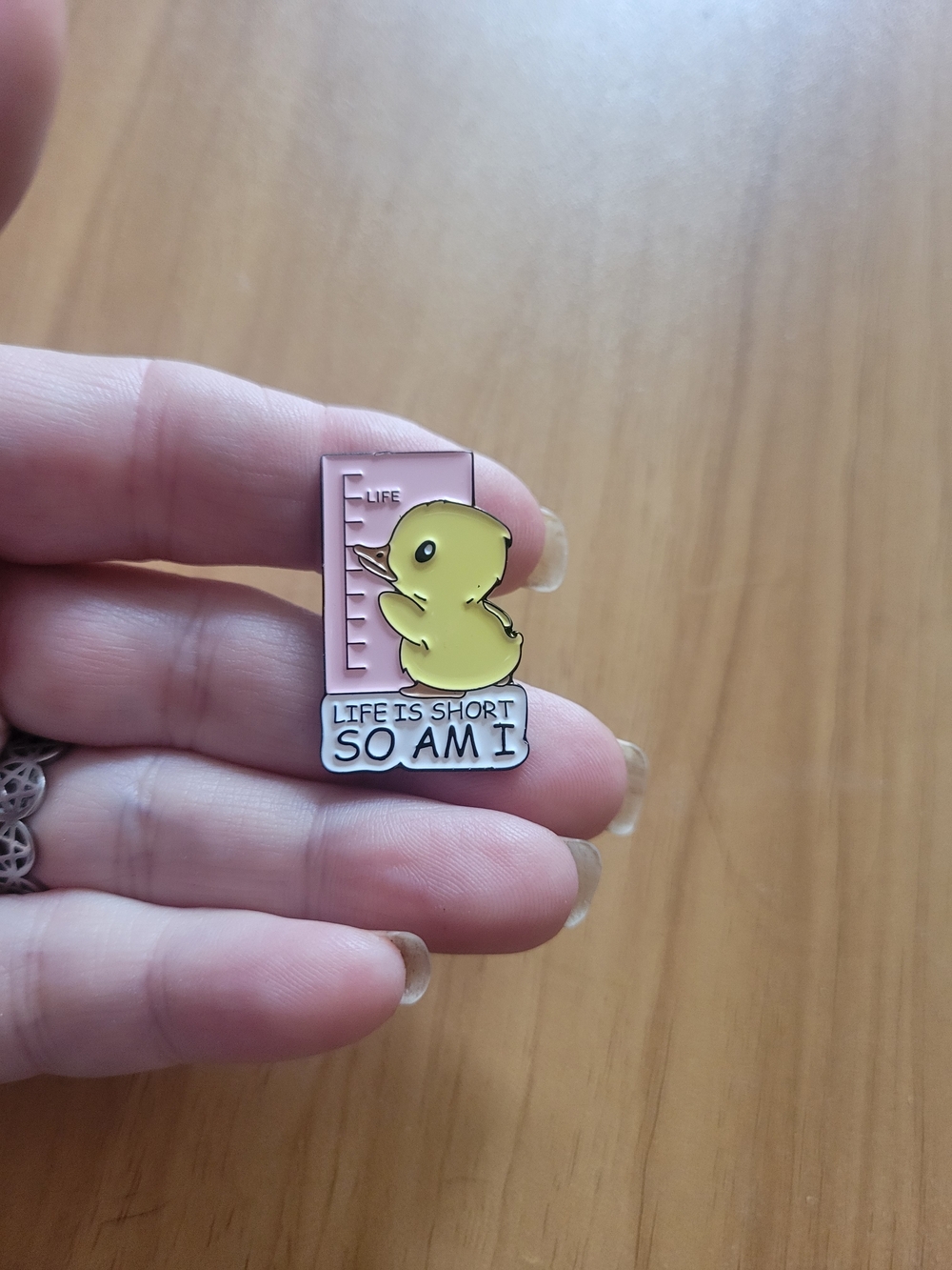 👻BUY 1 GET 1 FREE👻 Cute Yellow Duck Enamel Pin - Life Is Short So Am I